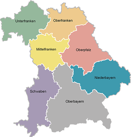 Bayerische Regierungsbezirke