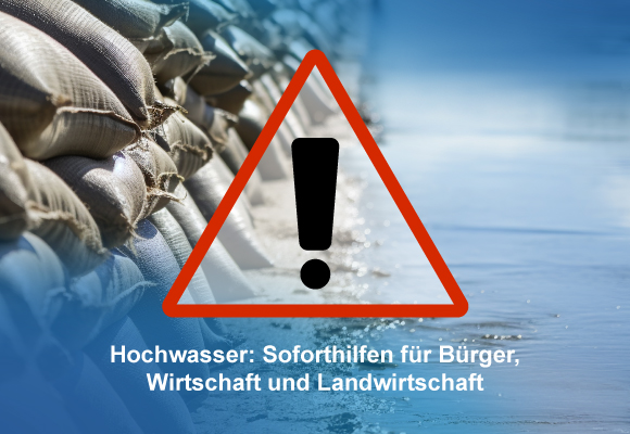 Hochwasser Soforthilfe Banner