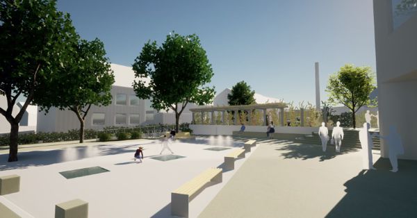 Markt Jettingen-Scheppach: Neugestaltung Rathausumfeld Jettingen, Generalplanung Steinbacher Consult, Neusäß
