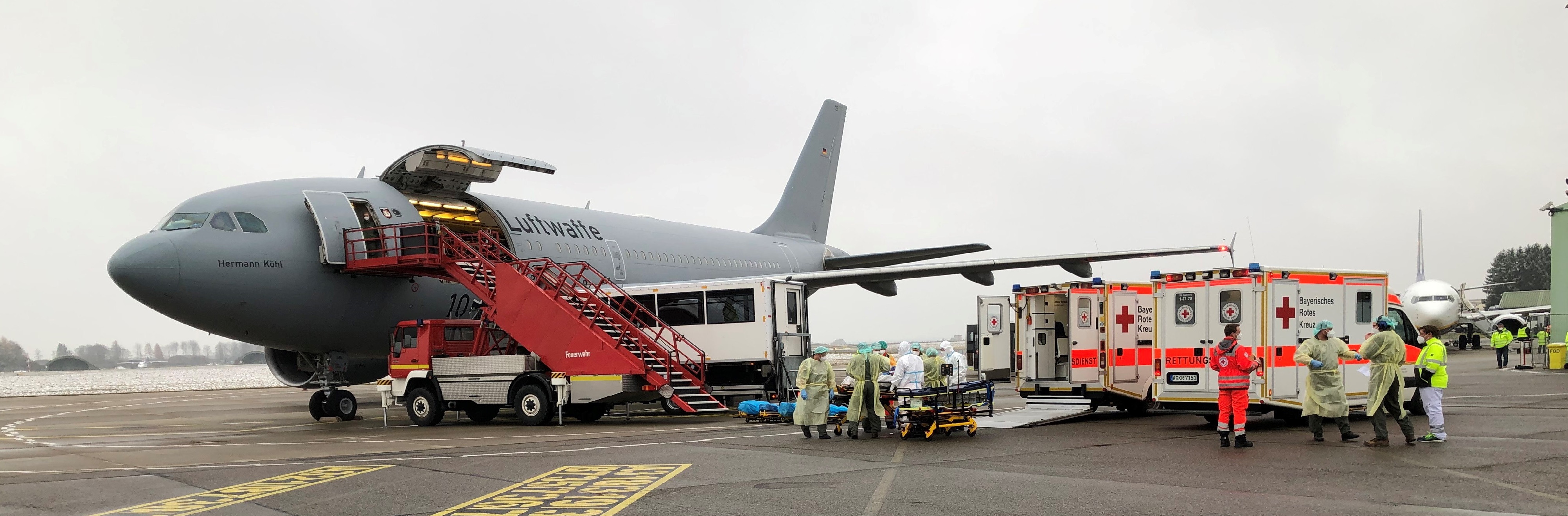 Bild: Flugzeug der Luftwaffe während der Verlegung Bild: Flugzeug der Luftwaffe während der Verlegung