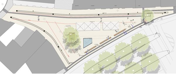 Stadtplatz Lechhhausen: Stadt Augsburg, Planung MNE Landschaftsarchitekten, Augsburg